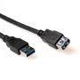 Prailginimo laidas ACT USB 3.2 Gen 1 (3.1 Gen 1) A vyriškas - A moteriškas, 2 m, juodas