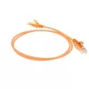 ACT Orange 1 metro LSZH U/UTP CAT6 plonas duomenų centro pataisos laidas su apsauga nuo užkabinimo ir RJ45 jungtimis