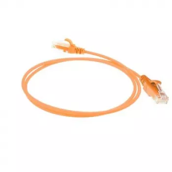 ACT Orange 1 metro LSZH U/UTP CAT6 plonas duomenų centro pataisos laidas su apsauga nuo užkabinimo ir RJ45 jungtimis