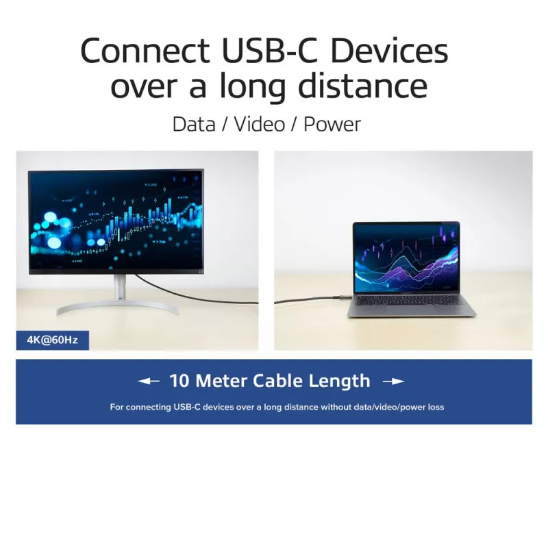 ACT USB-C 3.2 Gen2 aktyvus optinis kabelis (AOC), 10 m