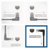 ACT Black 1.5 m U/UTP CAT6A LSZH Slimline pataisos kabelis su RJ45 jungtimis 90° kampu žemyn į tiesų