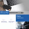 ACT USB-C 3.2 Gen2 aktyvus optinis kabelis (AOC), skirtas jutikliniams skydeliams, vaizdui, duomenims, maitinimui, 5m