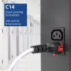 ACT maitinimo laidas C14 IEC Lock+ Dual Locking - C15 IEC Lock+ baltas 2 m, PC3875