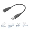ACT USB-C moteriškas į USB-B 2.0 adapterio laidas 0,2 m