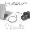 ACT USB Type-C moteriškas į USB micro B 2.0 vyriškas adapterio laidas 0,2 m