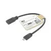 ACT USB Type-C moteriškas į USB micro B 2.0 vyriškas adapterio laidas 0,2 m
