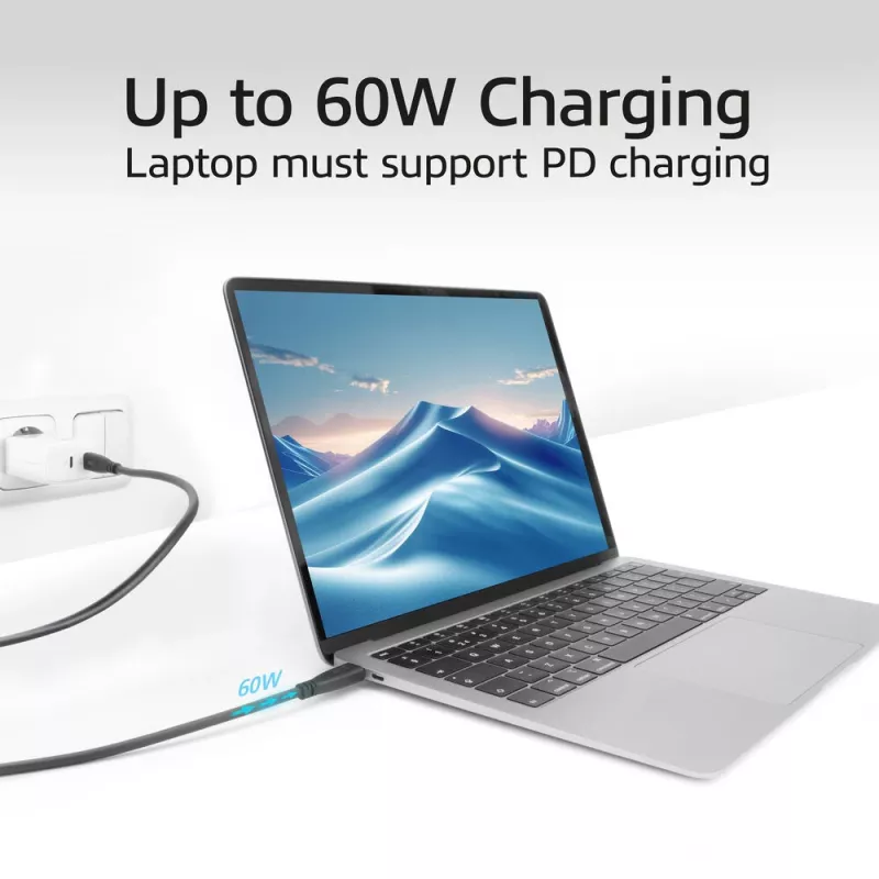 ACT AC7445 USB 3.2 Gen 2 laidas USB C 5 m 10 Gbit/s 60 W juodas