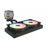 Zalman ALPHA24 Black CPU skysčio aušintuvas 280mm radiatorius 2 x 140 mm ventiliatorius ARGB siurblys