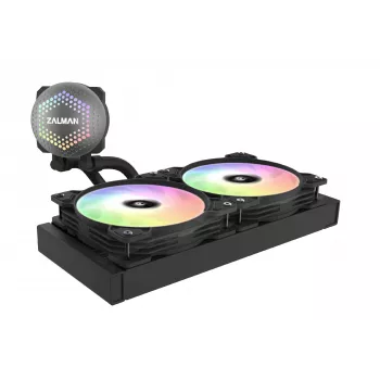Zalman ALPHA24 Black CPU skysčio aušintuvas 280mm radiatorius 2 x 140 mm ventiliatorius ARGB siurblys