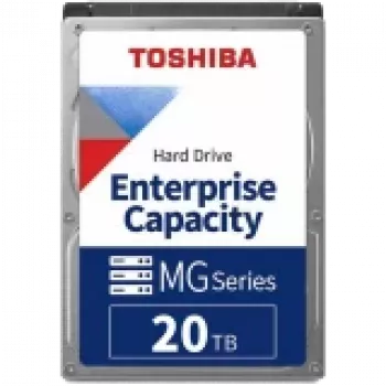 Toshiba MG11 20TB 3.5 colų įmonės HDD (MG11ACA20TE): 7200 RPM, SATA 6 Gb/s, helio sandarinimas, 550 TB/metus, 24/7 darbui serveriuose ir NAS