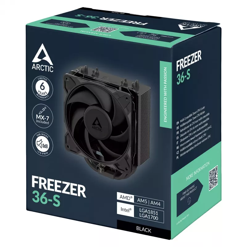 ARCTIC Freezer 36-S CPU oro aušintuvas - juodas