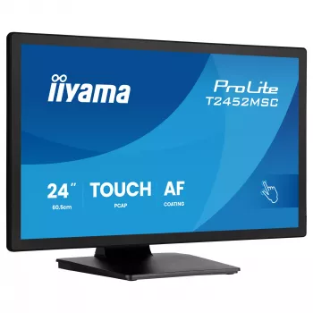 Monitorius liečiamasis „iiyama ProLite T2452MSC-B2“ 23,8 colio Full HD (1920x1080) 10 taškų talpinis jutiklinis ekranas