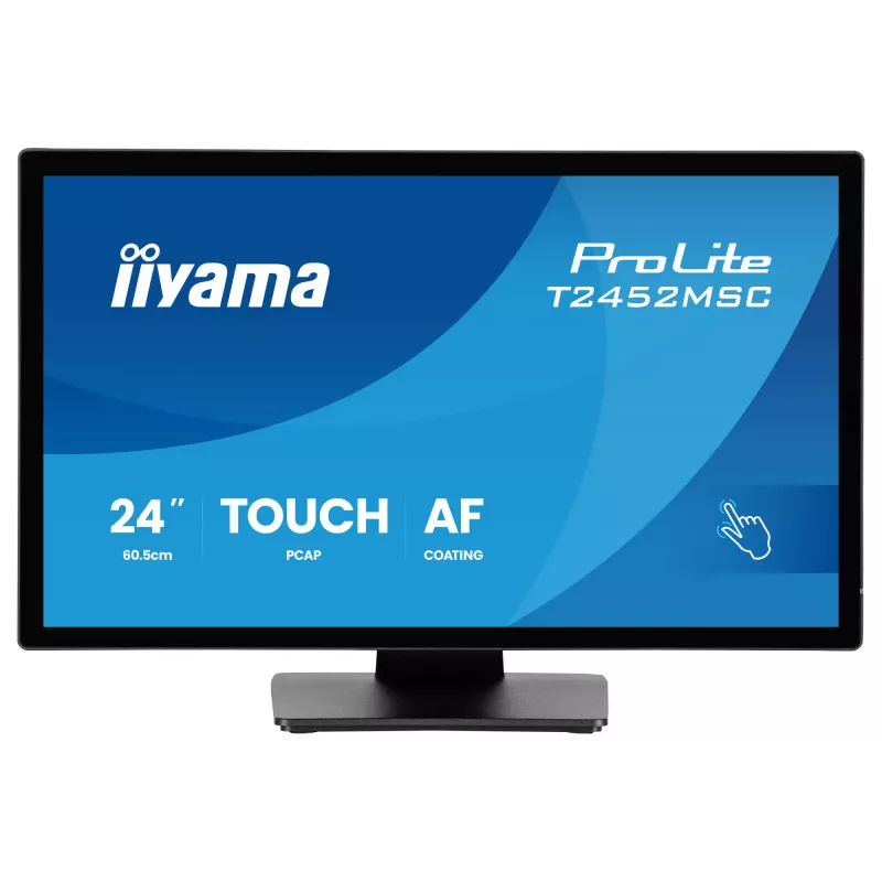 Monitorius liečiamasis „iiyama ProLite T2452MSC-B2“ 23,8 colio Full HD (1920x1080) 10 taškų talpinis jutiklinis ekranas