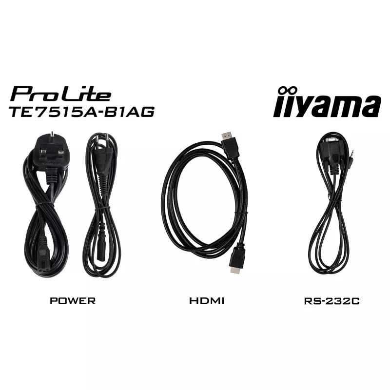 IIyama ProLite TE7515A-B2AG 75 colių 4K interaktyvus liečiamasis ekranas