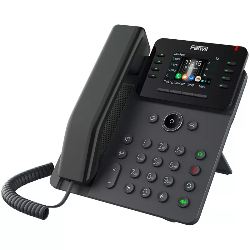 Fanvil V62G Gigabit SIP IP stalinis telefonas (12 linijų, spalvotas ekranas)