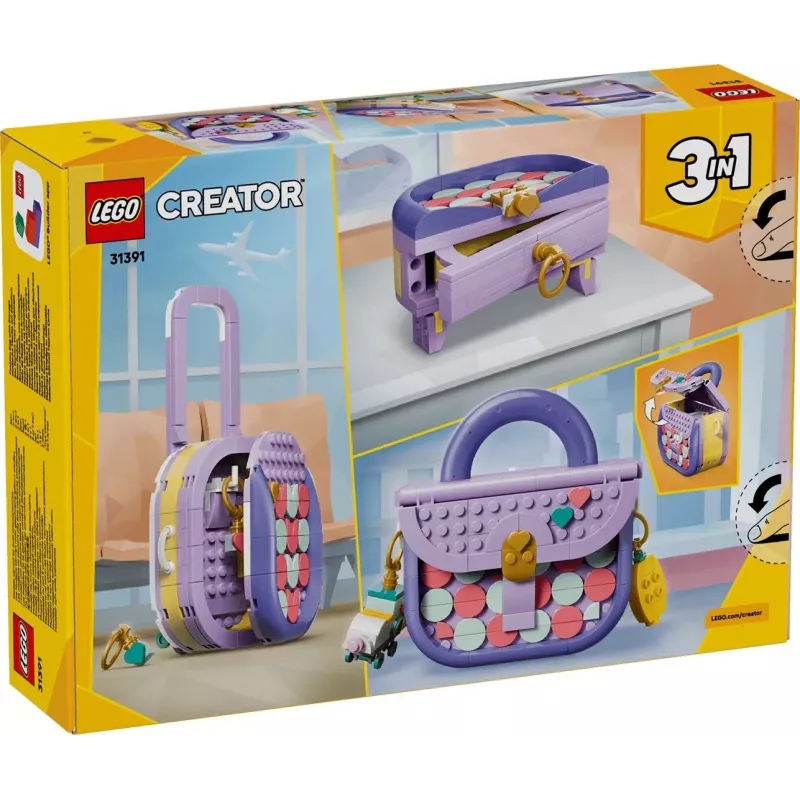 LEGO Creator 3-in-1 31391 Mados rankinė su laikymo dėžute (272 vnt.)