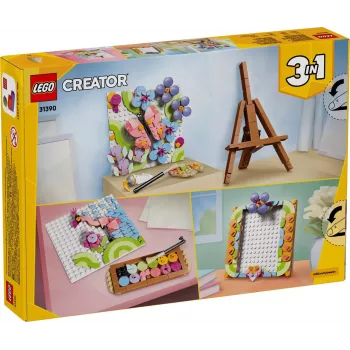 LEGO Creator 3-in-1 31390 Gėlių meno dekoratyvinis paveikslas (348 dalių)