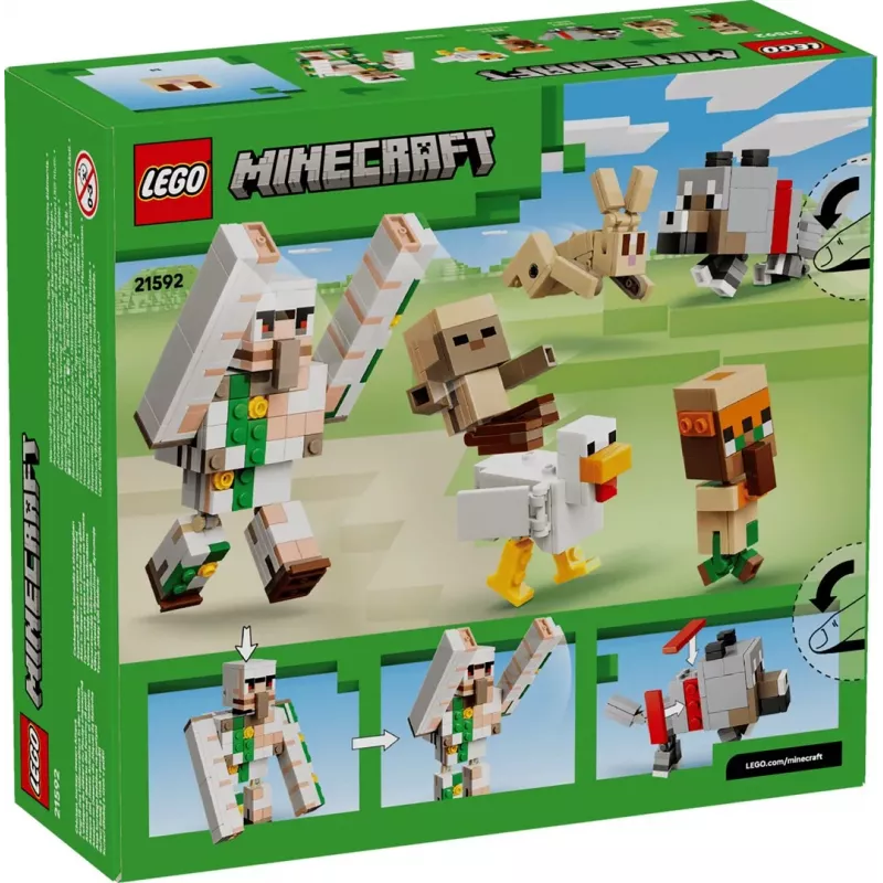 LEGO Minecraft 21592 Vištos Jokerio Dykumos Ataka (428 dalių)