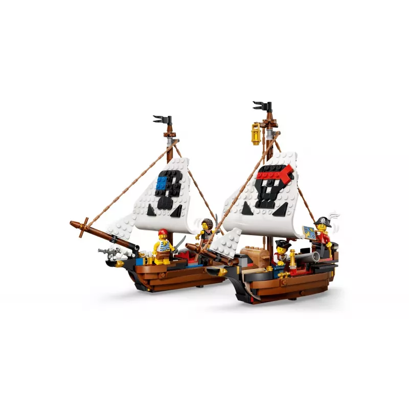 LEGO Creator 3-in-1 31387 Ikoninis Piratų Laivas (1074 dalių)
