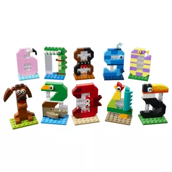 LEGO 40807 Gimtadienio skaičiai – statomi gyvūnų formos torto viršūnės (281 detalė)