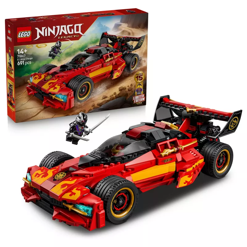 LEGO NINJAGO 71867 X-1 Ninja Charger 15-asis jubiliejus (691 detalė)