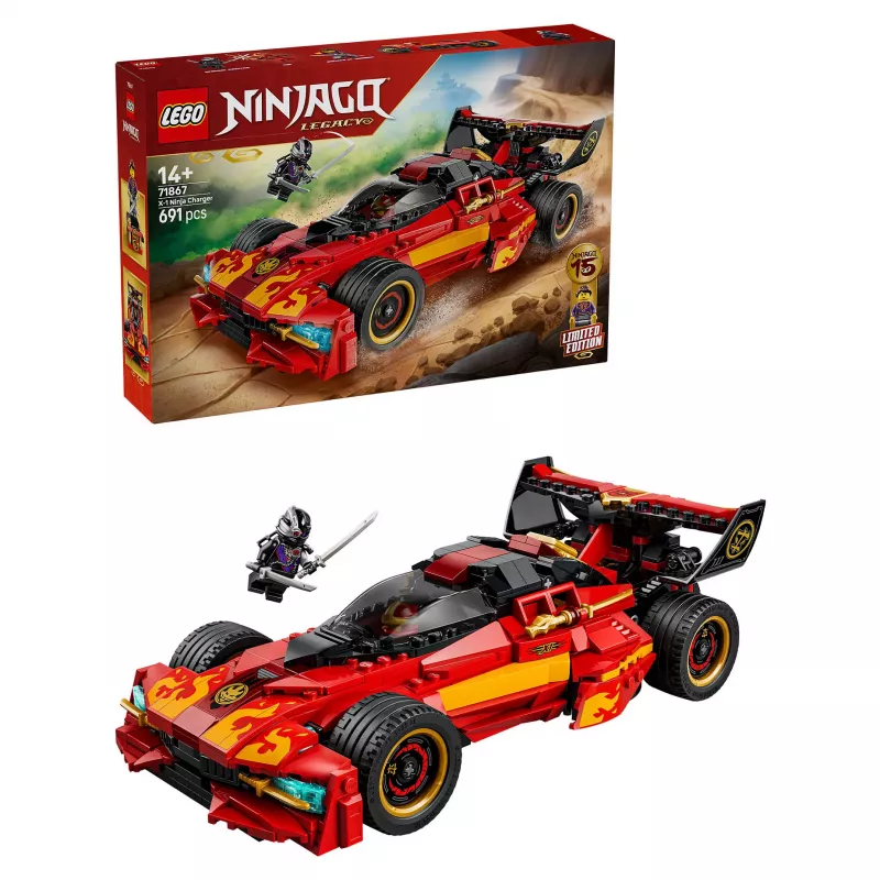 LEGO NINJAGO 71867 X-1 Ninja Charger 15-asis jubiliejus (691 detalė)