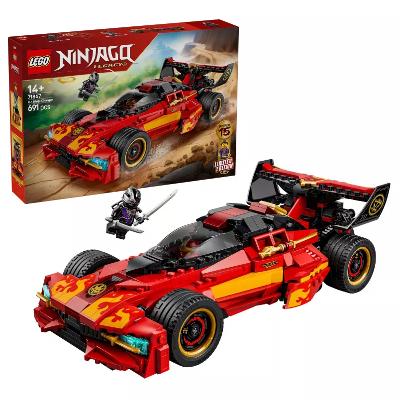 LEGO NINJAGO 71867 X-1 Ninja Charger 15-asis jubiliejus (691 detalė)