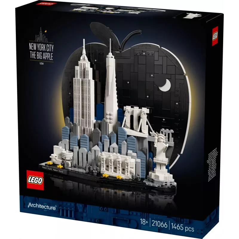 LEGO Architecture 21066 Niujorkas – Didysis obuolys (1465 dalių)