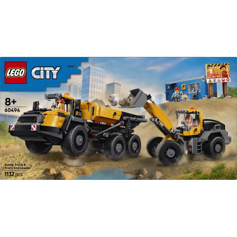 LEGO City 60494 Savivartis ir frontalinis krautuvas (1132 dalių)