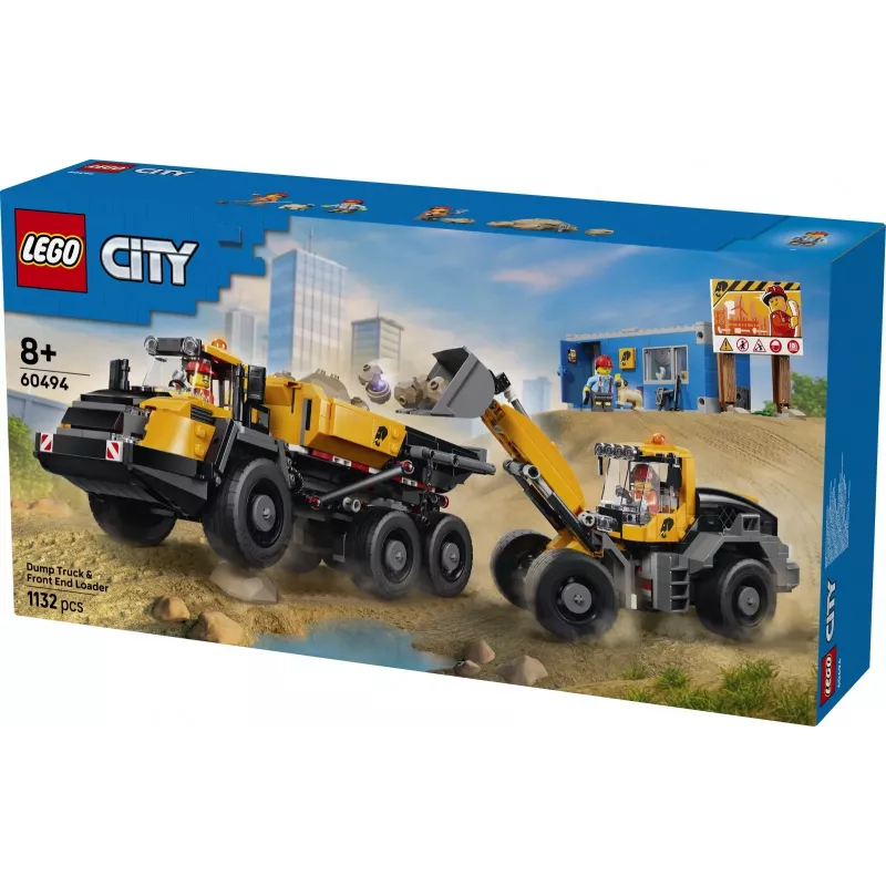 LEGO City 60494 Savivartis ir frontalinis krautuvas (1132 dalių)
