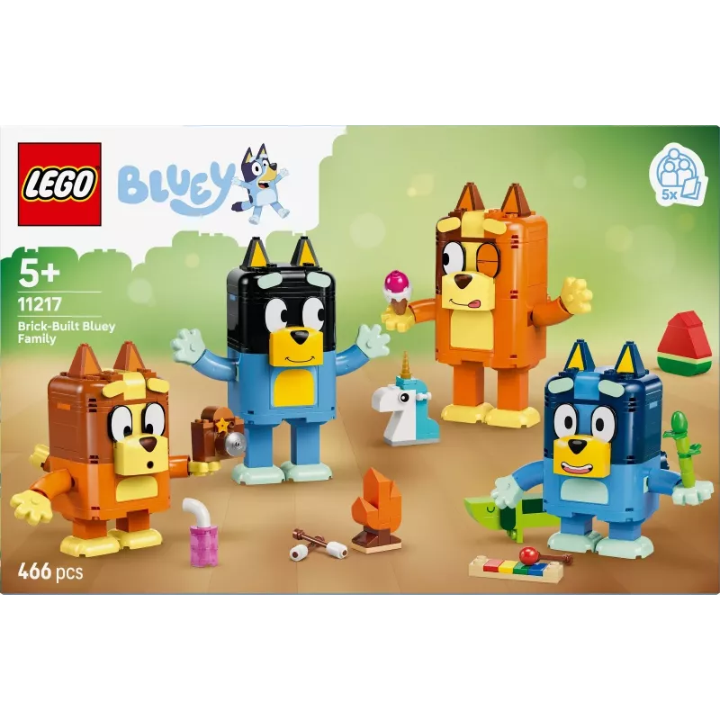 LEGO Bluey 11217 Statomas Bluey šeimos rinkinys (466 dalių)