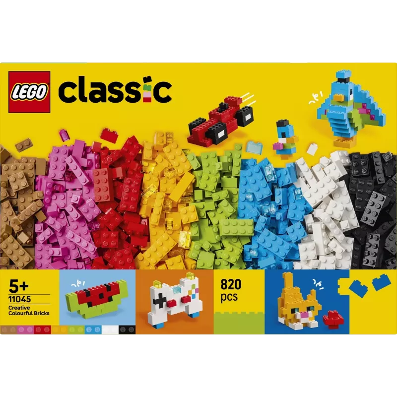 LEGO Classic 11045 Kūrybiškos spalvotos kaladėlės (820 vnt.)