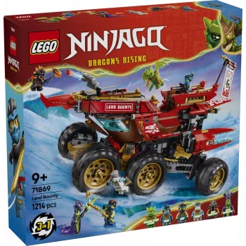 LEGO NINJAGO 71869 Land Bounty – Mobilioji žemės bazė (1214 detalių)