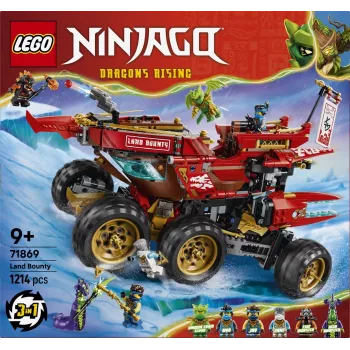 LEGO NINJAGO 71869 Land Bounty – Mobilioji žemės bazė (1214 detalių)