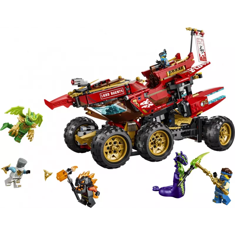LEGO NINJAGO 71869 Land Bounty – Mobilioji žemės bazė (1214 detalių)