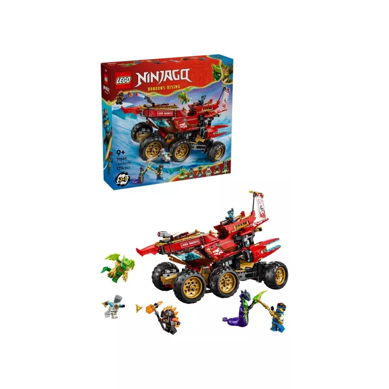 LEGO NINJAGO 71869 Land Bounty – Mobilioji žemės bazė (1214 detalių)