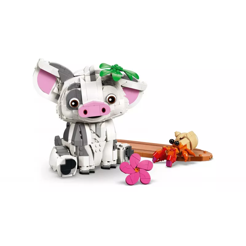 LEGO Disney 43292 Pua (Moanos augintinis kiaulė) – pastatoma figūrėlė (885 dalių)