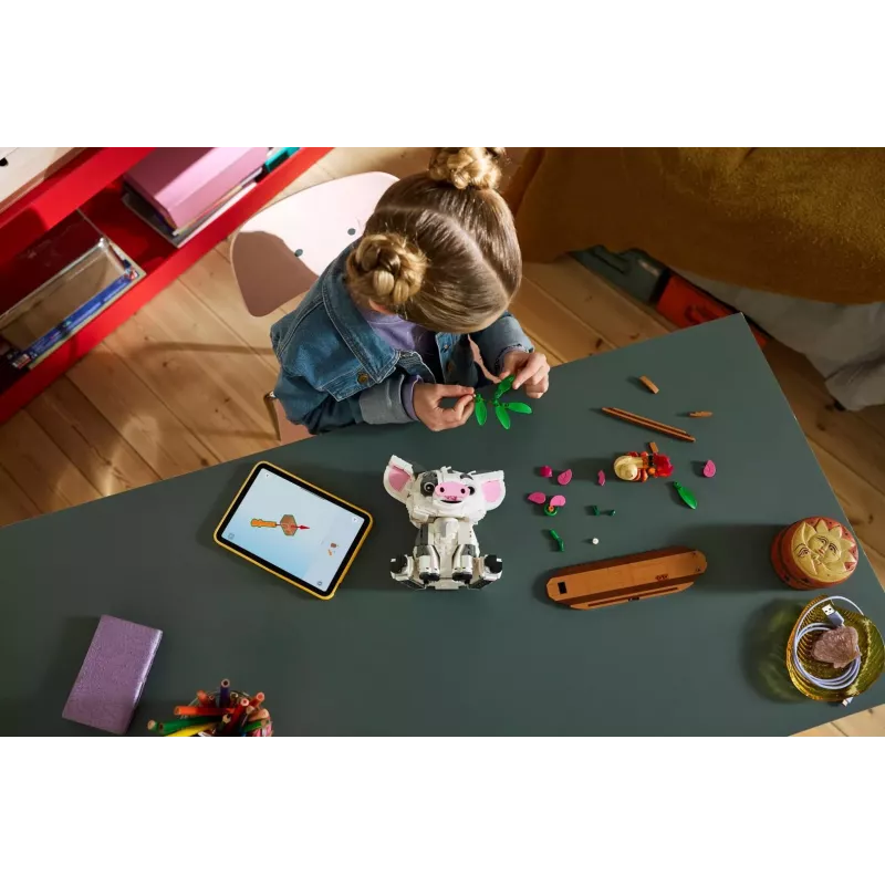 LEGO Disney 43292 Pua (Moanos augintinis kiaulė) – pastatoma figūrėlė (885 dalių)