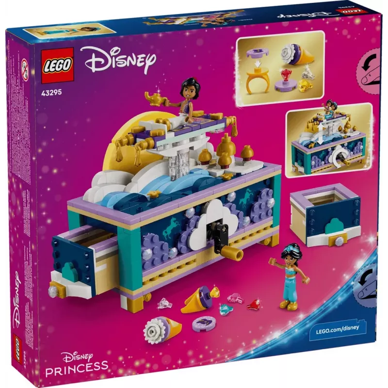 LEGO Disney 43295 Jasmine's papuošalų dėžutė (458 dalių)