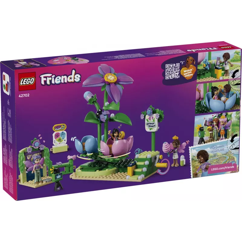 LEGO Friends 42702 Sukantis gėlių ir fėjų arbatos puodelių karuselė (321 d.)