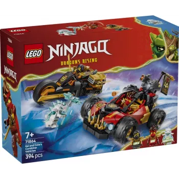 LEGO NINJAGO 71864 Kai ir Cole kombinuojamos transporto priemonės (394 dalys)