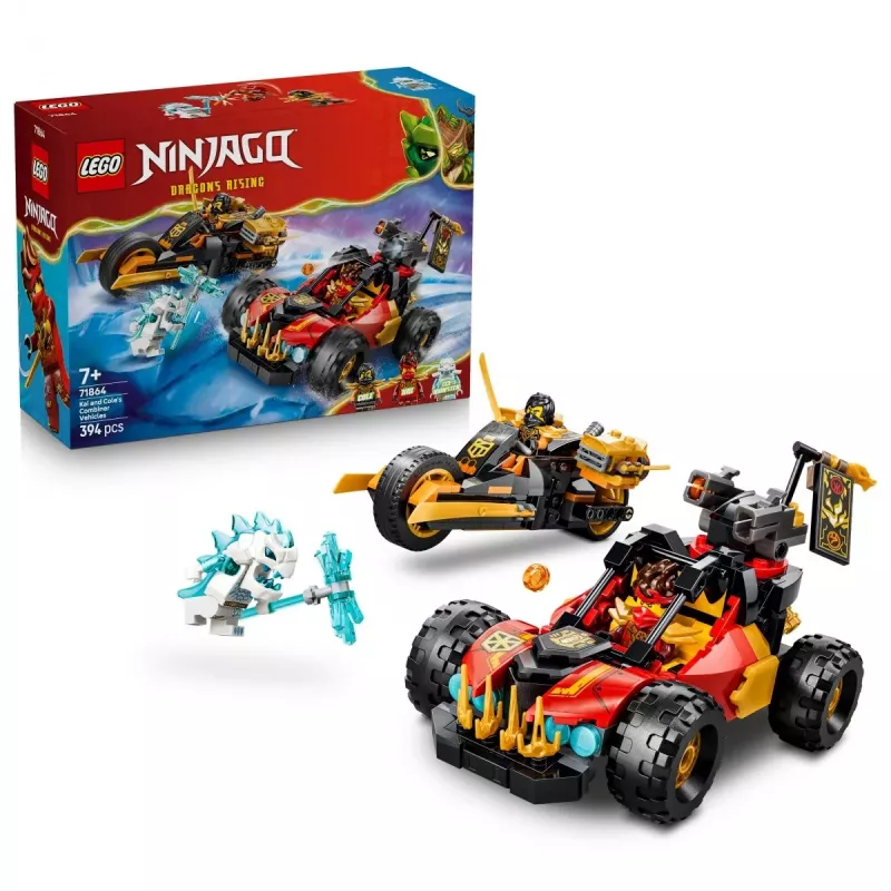 LEGO NINJAGO 71864 Kai ir Cole kombinuojamos transporto priemonės (394 dalys)