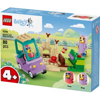 LEGO Bluey 11216 Močiutės su Bingo ir Bluey (80 dalių)