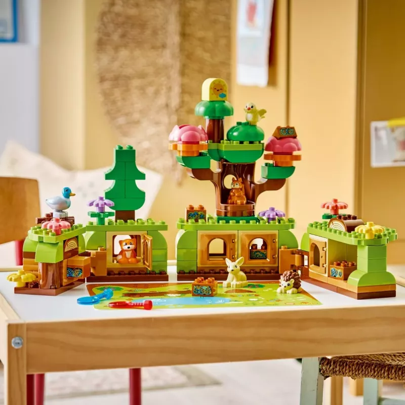 LEGO DUPLO 10480 Atradimų miškas su laukiniais gyvūnais (131 detalė)