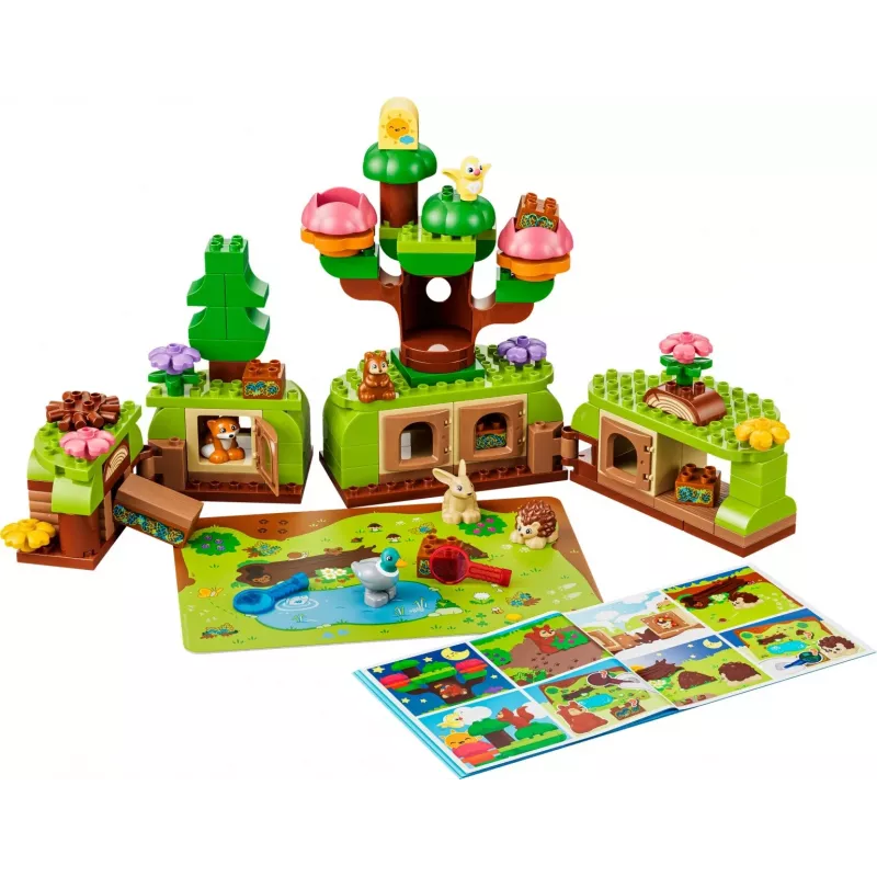 LEGO DUPLO 10480 Atradimų miškas su laukiniais gyvūnais (131 detalė)
