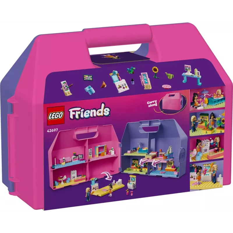 LEGO Friends 42697 Kūrybinis lėlių namelis lagamine (355 dalių)