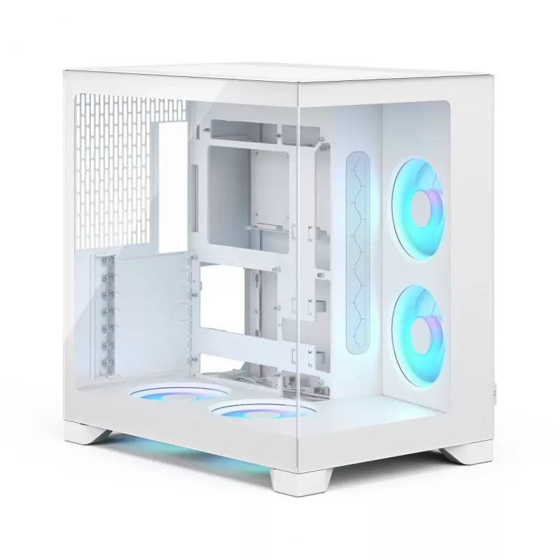 Fractal Design Pop 2 Vision White RGB ATX vidutinis bokštas (grūdintas stiklas)