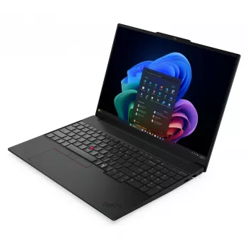 Nešiojamas kompiuteris Lenovo ThinkPad E16 Gen 4 16 inch WUXGA Intel Core Ultra 5 325 16GB DDR5 512GB SSD Intel Graphics Windows 11 Pro Juodas (QWERTZ)