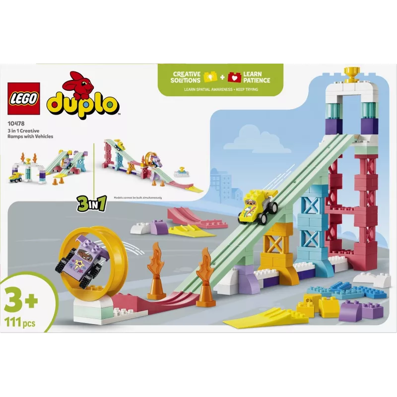 LEGO DUPLO 10478 3 in 1 Creative Ramps with Vehicles