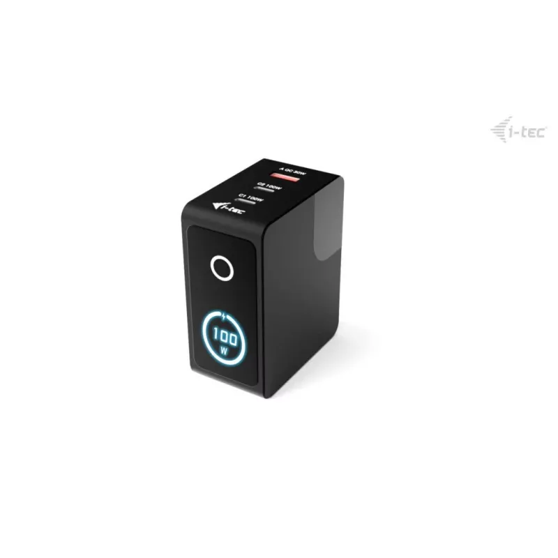 i-tec 100W Intelligent Multiport USB Charger 2x USB-C + 1x USB-A LCD CHARGER-INTG100W